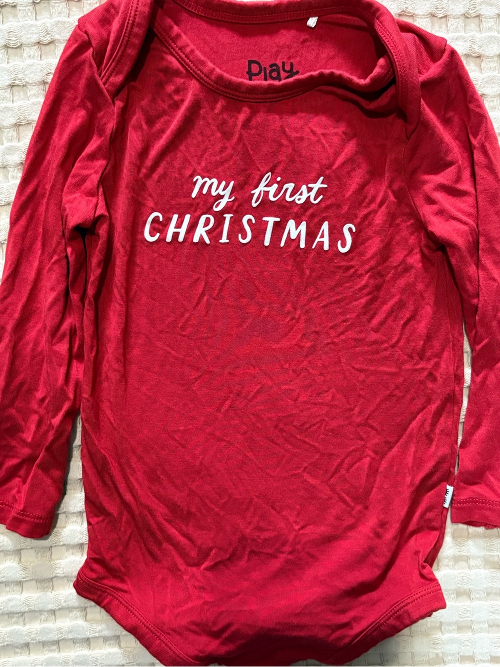 Little Sleepies Red Long-Sleeve "My First Christmas" Bodysuit